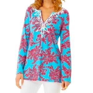 Lilly Pulitzer Westley Tunic Rhode Island Reef Size Small